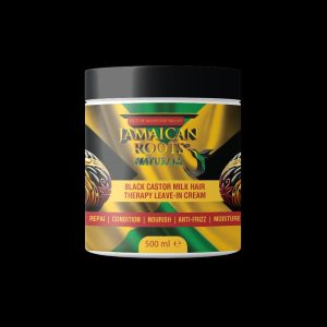 Jamaican Roots Black Castor Milk Hair Therapy Leave-In Cream